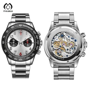 Stainless Steel Waterproof Multi Function 42mm Sapphire Chronograph Automatic Pointer Diver Watch