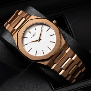 Stainless Steel Waterproof Watch Men Wrist Custom Logo Luxury High Quality Quartz Wristwatch for Men