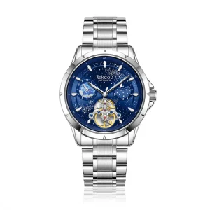 Star Sky Design Men’s Watch Solar System Automatic Mechanical Flywheel Waterproof Night Light Hands High Quality Watch