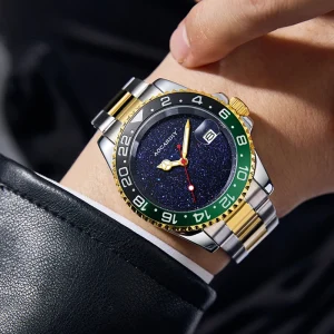 Starry Sky Dial Fully Automatic Men’s Mechanical Watch Business Classic Cola Circle Water Ghost
