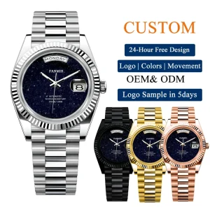 Starry Sky Dial Japan NH36 Miyota 8285 Movement Mechanical Watch for Men
