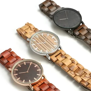 Stock Thin Wooden Waterproof Pointer Fashion Trend Quartz Watch Lightweight Casual Unisex Wristwatch Dropshipping