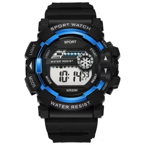 Student Sports Electronic Sport Watch Fashion Waterproof LED Luminous Alarm Chronograph Simple Trend Men Wrist Watch