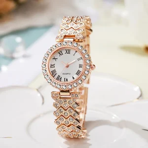 Stylish Roman Pattern Diamond-Encrusted Watches and Quartz Wristwatches, Factory Direct Sales, In Stock