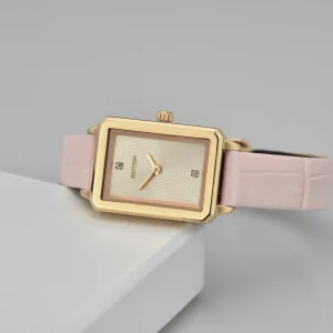 Stylish Women’s Watches Custom Logo Leather Square Stainless Steel Quartz Online Manufacturer’s Simple Suppliers