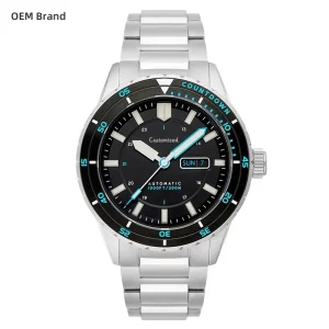 Super Luminous Luxury Automatic Mechanical Waterproof Men’s Steel Case Steel Belt Outdoor Diving Watch