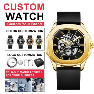 Suppliers Low Moq Fashion Wrist Custom Logo High Quality Waterproof Hand Luxury Mechanical Automatic Mechanical Watch for Men