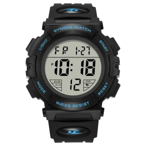 Swimming Waterproof Men’s Outdoor Sports Electronic Watch with Large Screen Night Light Trend Watch