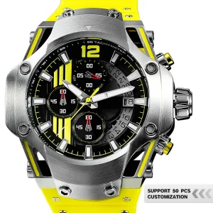 TMI Japanese Movement Quartz Watch Stainless Steel Case Sports Watch 10BAR Waterproof Men’s Watch