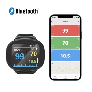 The Latest BM2000D Wrist Oximeter Fully Certified Bluetooth Wrist Oximeter Free APP Bluetooth Oximeter