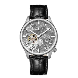 Titanium Mechanical Automatic Men’s Watch with Sapphire Crystal Dial Water Resistant 10 Bar Leather Rubber Silicone Band