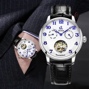 Top Brand Luxury Business Automatic Mechanical Watch Men Waterproof Sport Men Watches Tourbillon Hollow Out Watch for Men