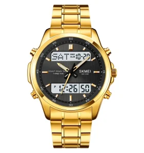 Top Brand Luxury Digital Watches for Men Outdoor Hand Watch Reloj De Hombre Fashion Men Stainless Steel Strap Waterproof Watch