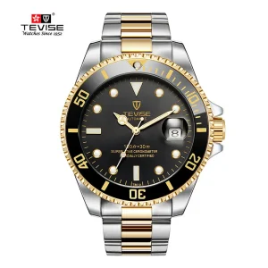 Top Grade Men Diving Watch 43mm Diameter Scratch Resistant Glass Luminous Dial Business Casual Wristwatch
