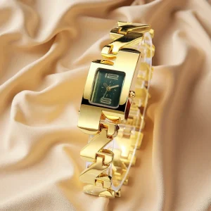 Top Luxury Women’s Watch Elegant Square Numeral Dial Quartz Watches Business Bracelet Strap Ladies Wristwatch (WA347)