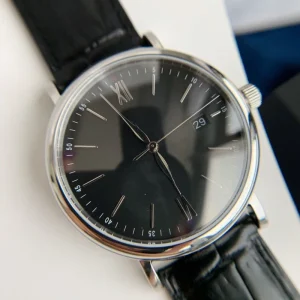 Top Quality Mechanical Men’s Watch Stainless Steel case crocodile Skin Strap Simple Design Fashion Business Like Style