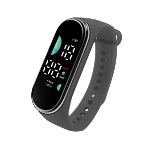 Touch Screen LED Band Watch Electronic Waterproof Bracelet Men Kids Digital Watch