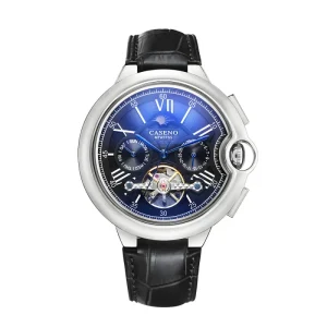 Tourbillon Watch Automatic Mechanical Wrist Watch Multifunctional Waterproof Sport Men’s Watch