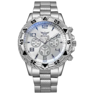 Trendy Fashion High Quality Popular Design Men Quartz Watch Stainless Steel Band 39