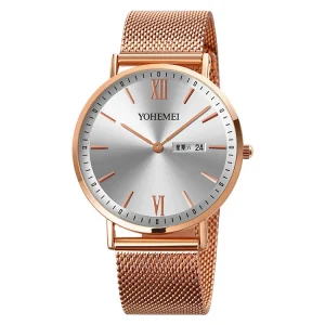 Trendy New Fashion Watch Precision Quartz Movement Casual Unisex Luxury Quartz Watch Featuring a Sleek Design