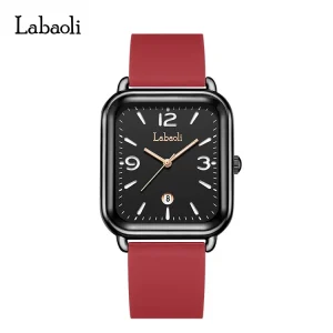 Trendy Watch with Square Dial Date Display Quartz Movement Suitable for Sports Wear Women’s Watch