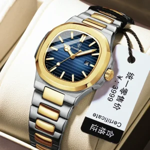 Trendy Women’s Watches Waterproof Luminous Date Ladies Wristwatch Stainless Steel Quartz Fashion Watch for Woman Reloj
