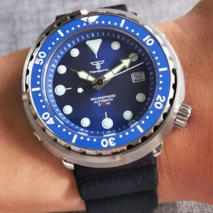 Tuna Diver Watch 46.5mm NH35A Automatic 20ATM Waterproof Stainless Steel Men Wristwatch Luxury