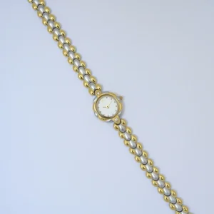 Two Tone Gold Vintage Women’s Quartz Watch Classic Dual Color Fashion Exquisite Versatile for All Outfits