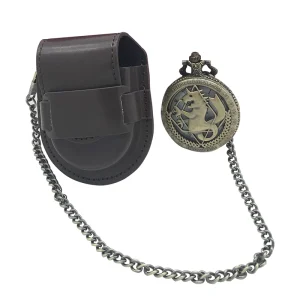UK Fashion Styles Leather Pocket Watch Belt Holder