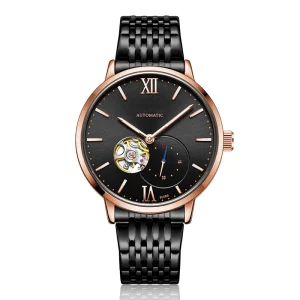 Ultra Slim Men’s Automatic Watch Custom Logo Simple Wrist Classic Automatic Mechanical Watch Movement