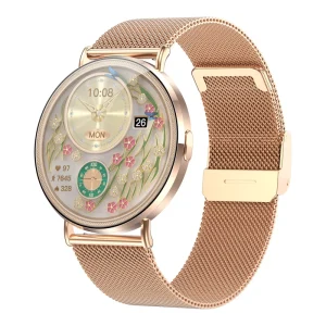 Ultra Thin 3D Dynamic Dial AMOLED H06 Ladies Smart Watch Montre Connecte BT Call Heart Rate Blood Pressure Fashion Smart Watch