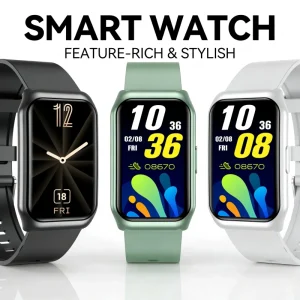 Ultra Thin Rugged Smart Watch for Sport BT Calling Music Health Monitor Multi Modes Fitness Tracker