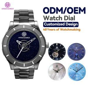 Undecember Custom 20ATM Water Resistance Automatic Wristwatch Titanium Men’s Mechanical Sports Watch with Super Luminous