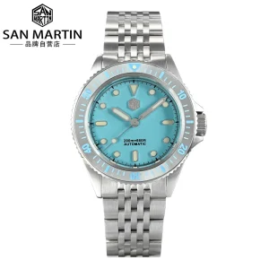 Unique Design 38mm 20atm Japan 8215 Mechanical Automatic 316 Stainless Steel Diver Dive Full Color Watch Man