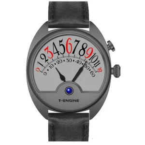 Unique Design Mechanical Watch Jump Hour Movement Durable Build Wristwatch