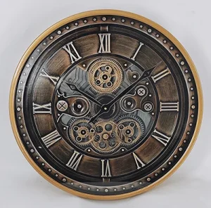 Unique Gift for Your Loved Ones Home Farmhouse Office Modern Real Moving Gear Wall Clock