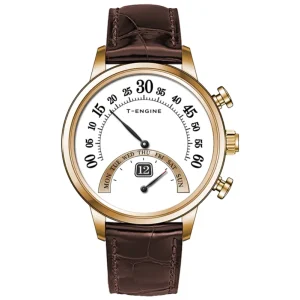 Unique Mechanical Watch Featured Classic Look with Modern Twist Comfortable Wearing Gearbox Movement with Gearbox Watch