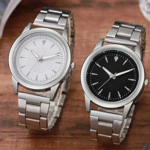 Unisex Alloy Case Quartz Watch 10mm Thickness Eco Friendly with Pointer Dial and Customer Logo for Men Women Factory