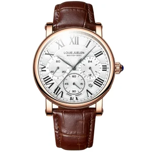 Unisex High Grade Stainless Steel Case Folding Clasp Safety Quartz Watch Luminous Hands 20BAR Water Resistant Mineral Glass