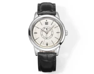 Unisex Luxury Vintage Simple Automatic Mechanical Watch 30mm Luminous Pointer Gradient Brown Quick Release Leather Strap Diver