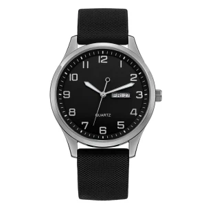 Unisex Minimalist Quartz Wristwatch, Simple Dial, Lightweight Case, Soft Band, Casual Watch