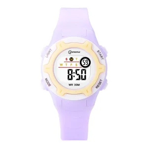 Unisex Sport Bracelet Watch Water Resistant Chronograph Digital Alarm Luminous Girls Boys