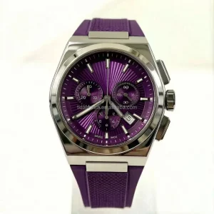 Unisex Sporty Stainless Steel Quartz Watch with Ronda 5030.DMovement Chronograph 5ATM Water Resistance Fashion Design