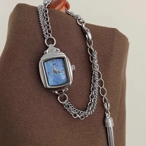 Unisex Stainless Steel Casual Sporty Retro Simple Bangle Watch