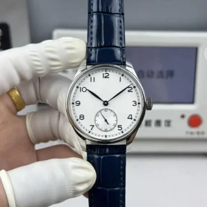 Unisex Stainless Steel Chronograph Watch with Water-Resistant Mechanical Movement Pointer Dial