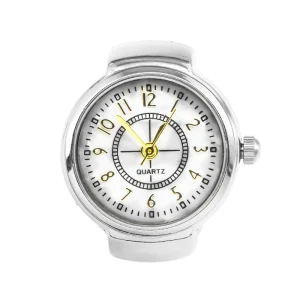 Unisex Street Style Ring Watch Oversized Dial Finger Watch Mens Hip Hop Jewelry Accessory Ring Watch for Fashion