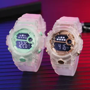 Unisex Waterproof LED Wristwatch with Alarm Clock 12/24 H Stopwatch Calendar for Boys and Girls Children Sports Digital Watch