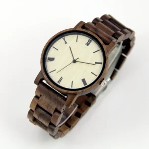 Unisex Wood Wristwatch Handmade Wooden Watch Anniversary Wedding Gift for Him Her Groomsmen Bridesmaid Gift