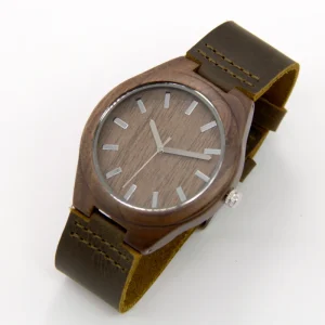 Unisex Wood Wristwatch Handmade Wooden Watch Anniversary Wedding Gift for Him Her Groomsmen Bridesmaid Gift