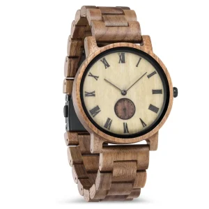 Unisex Wood Wristwatch Handmade Wooden Watch Anniversary Wedding Gift for Him Her Groomsmen Gift